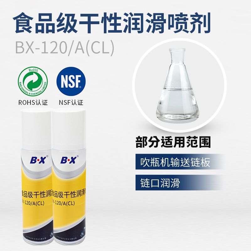 食品級(jí)干性潤(rùn)滑噴劑BX-120/A(CL)